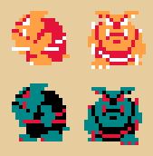 Moblin Sprites from Zelda 1